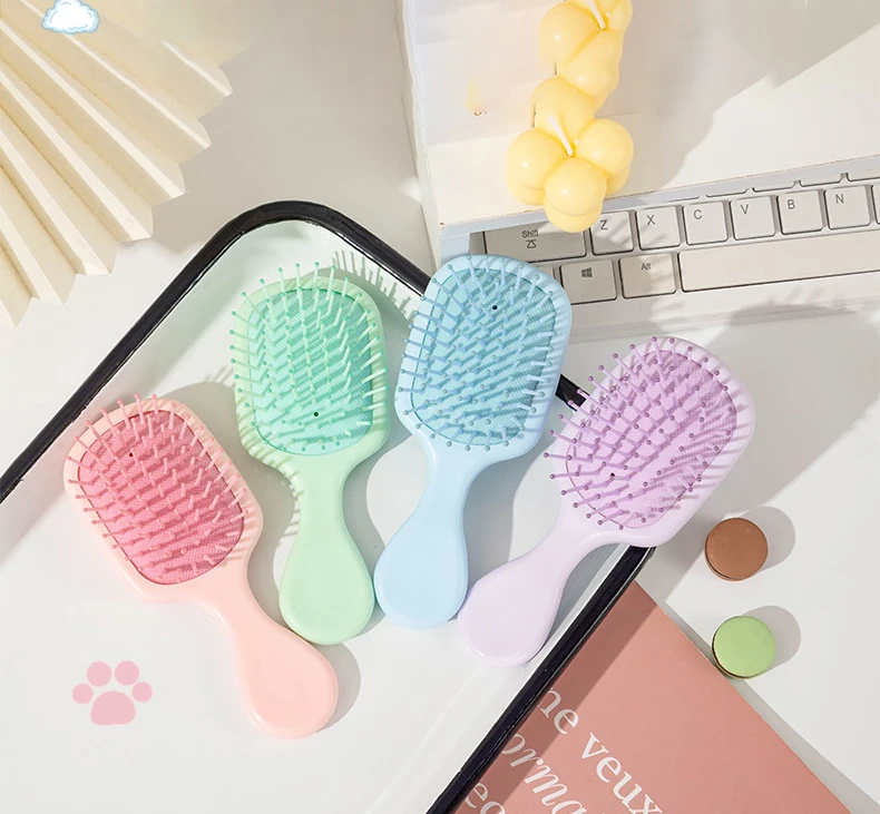 1pcs Mini Portable Massage Cute Cartoon Air Cushion Anti Screw Hair Brush Comb Hair Styling Tool Special for Real Hair Wigs