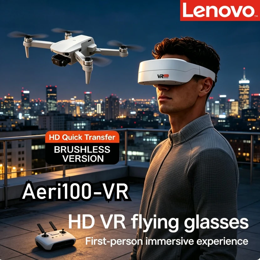 Lenovo Aeri100VR 8K HD Camera Drone With Screen Remote Control Professional Foldable RC Quadcopter Outdoor Aerial Drone