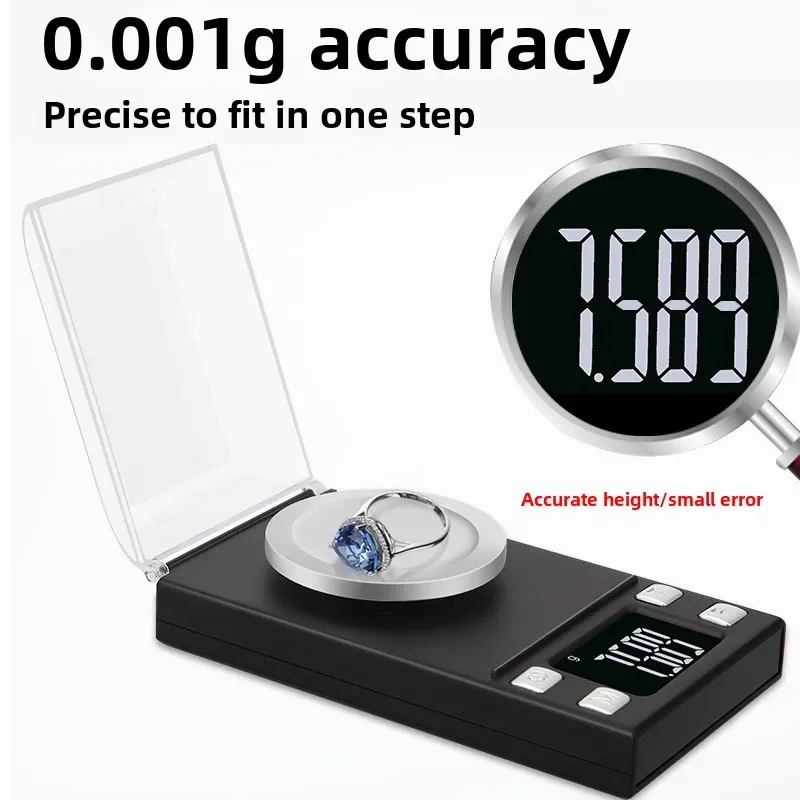 Jewelry Carat Scale 0.001g Electronic Balance Mini Powder Bench Scale Mg Scale