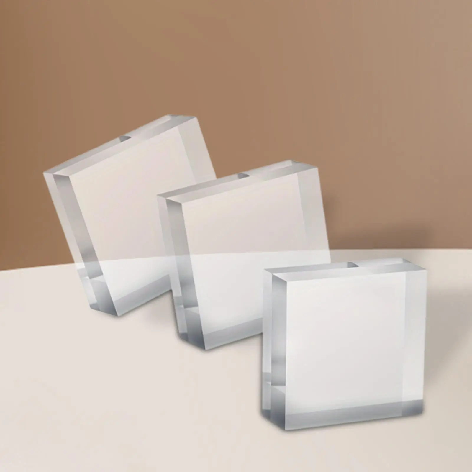 3 قطع من حامل عرض المجوهرات الأكريليك لسطح المكتب لمتاجر كونترتوب الغرور #2
