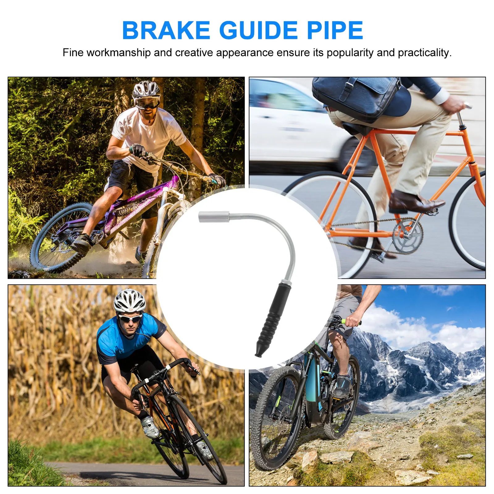 

15 Sets V Noodle Cable Bushing Bike Tricycle Smooth Brake Boot Guide Pipe Fits Bikes Durable AntiAging