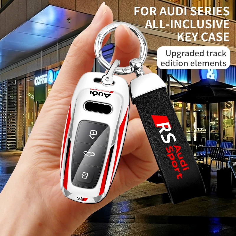 Fashion Car Remote Key Case Cover Bag For for Audi a6 a3 a7 c8 a8 D5  q7 q8 Q4 s6 s7 s8 RS E-tron GT key housing accessories