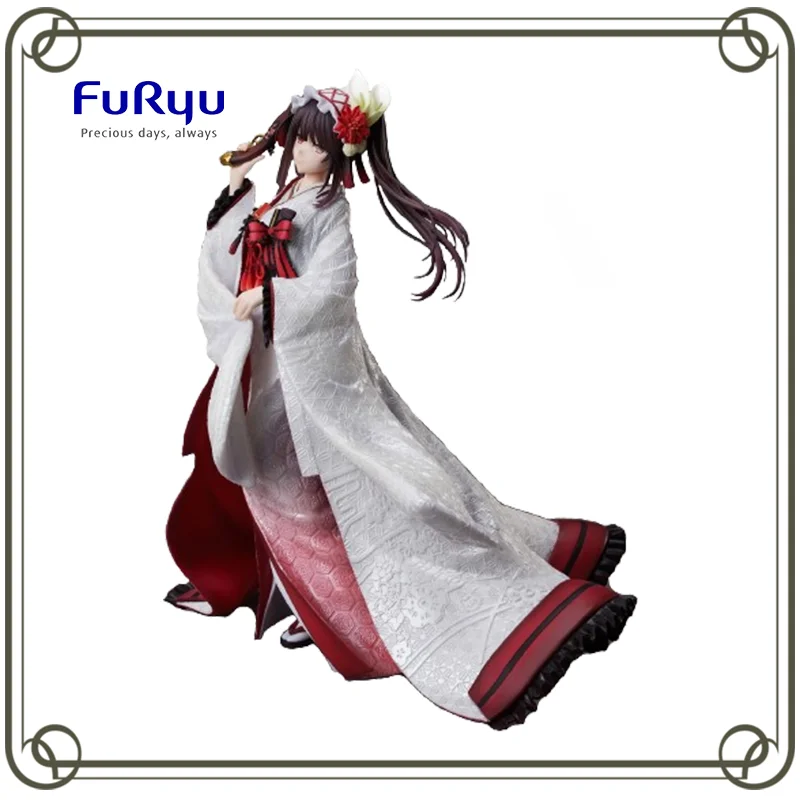 Original F:NEX Tokisaki Kurumi Date A Live White Dress Anime Figure Kids toy Christmas gift