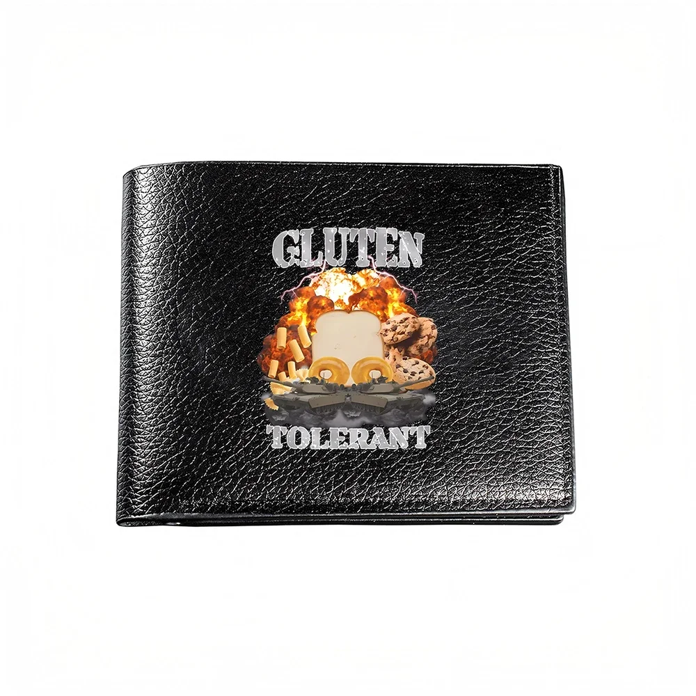 Gluten Tolerant Design Men's Wallet With Bold Food Graphic Statement Print Casual Business Style Accessory