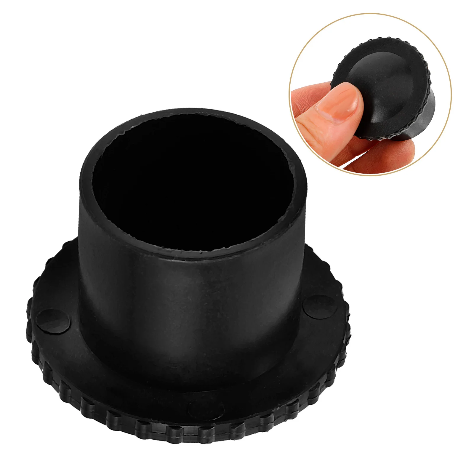 

2pcs Black Clothes Rack End Caps Plastic Stopper for Floor Standing Drying Rack Accessories Classic Color Easy