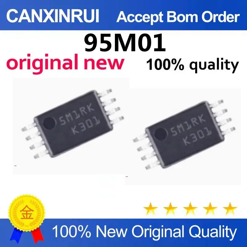 (5-100 piezas) 95M01 5M1W3 chip IC de almacenamiento de batería de litio automotriz 48v TSSOP8 nuevo importado