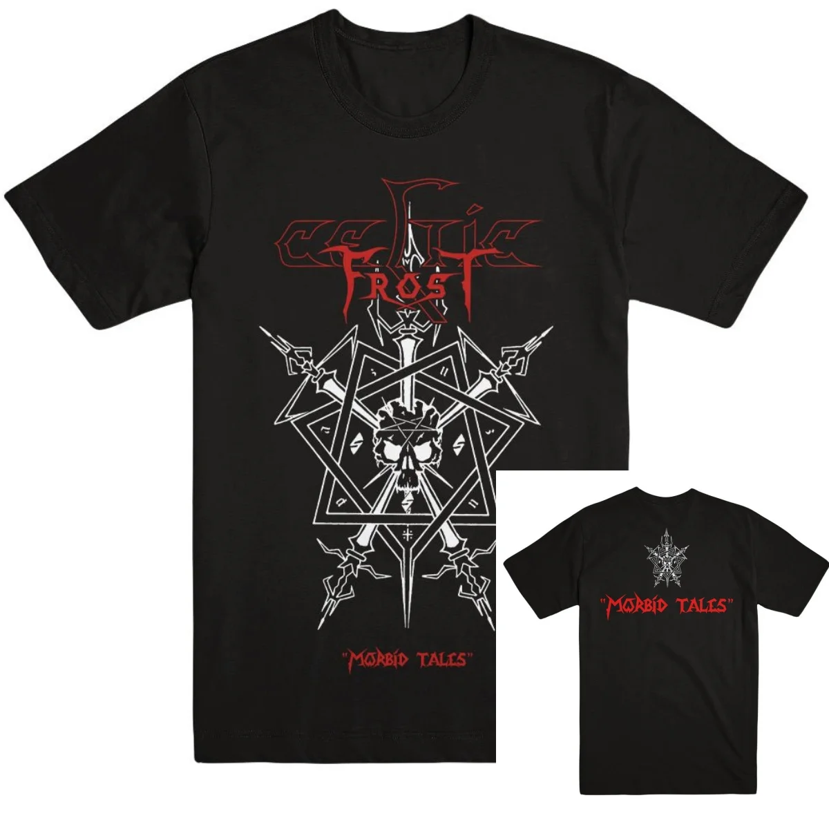CELTIC FROST Morbid Tales Band T-Shirt Baumwolle Grafik-T-Shirt Herren Damen Sommer Streetwear – Detail 2