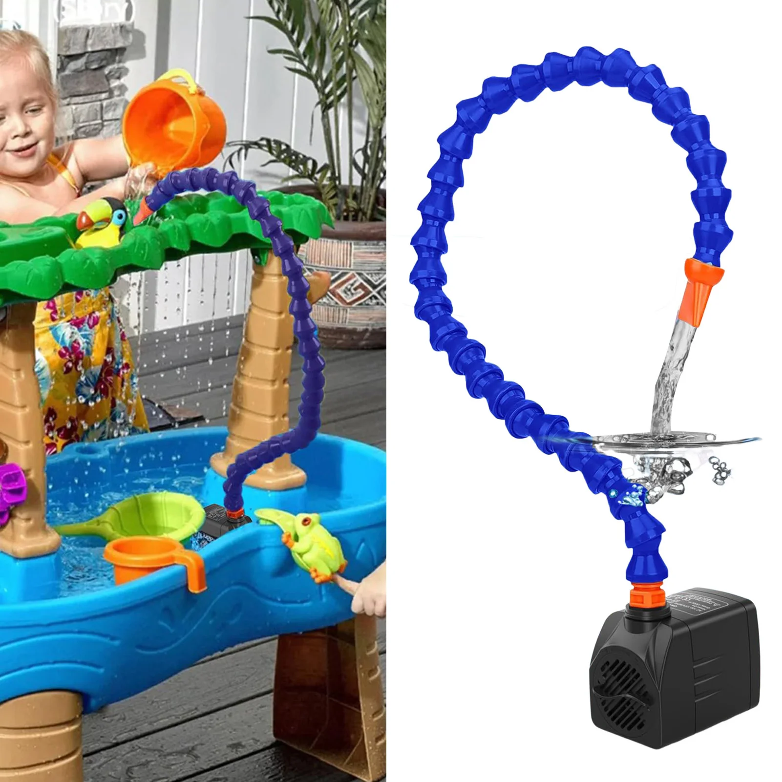 Kids Powerful Water Table Pump Automatic Water Supply Accessories for Kids Water Table Accessories