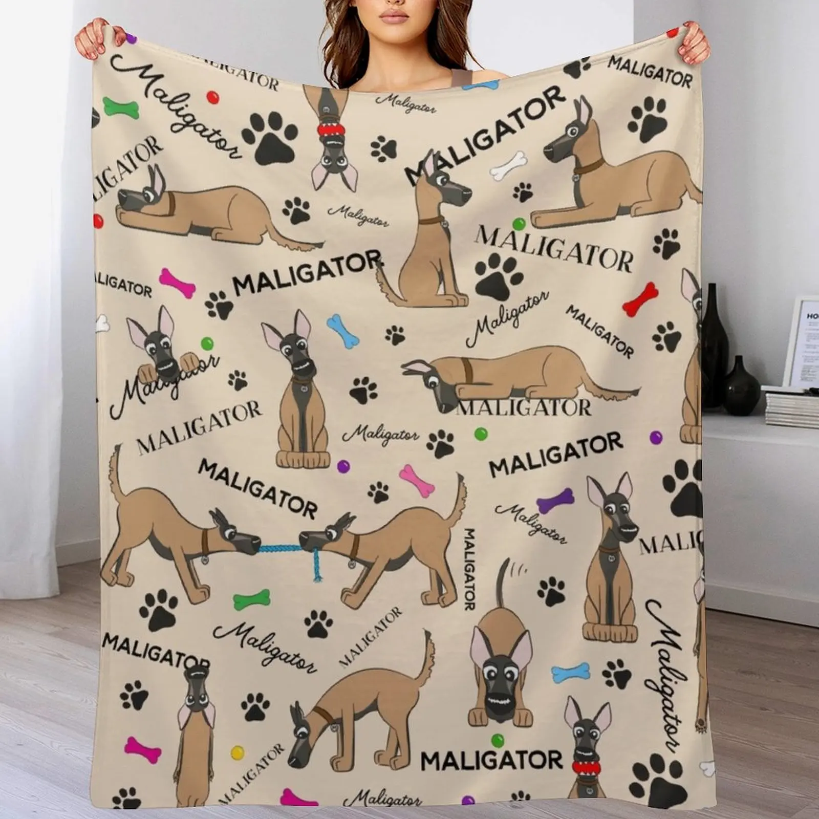 Maligators Everywhere! Throw Blanket Blankets For Bed Bed covers for sofa Blankets