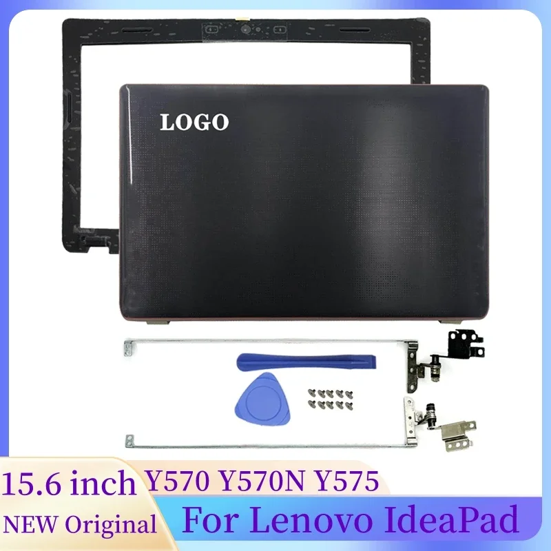 NEW Laptops Case For Lenovo IdeaPad Y570 Y570N Y575 Notebook Screen LCD Back Cover/Front Bezel/Hinges Laptops Accessories