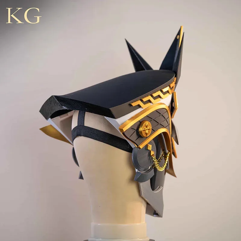 قناع تنكري للكابتن من جينشين إمباكت أحد عشر فاتوي هاربينجرز ناتلان للهالوين للنساء والرجال ملحقات سلاح الدعامة