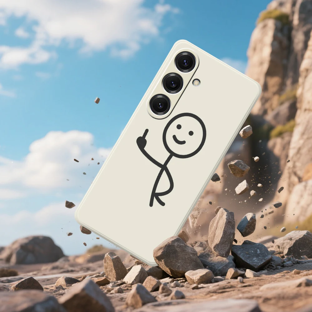 Eenvoudige Schets Telefoon Case Voor Samsung Galaxy S25 S24 S23 S22 S21 S20 Ultra Plus S20FE S21FE S23FE S24 FE S10 Plus Soft Cover