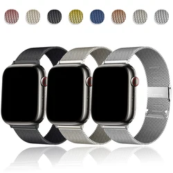 Milanese strap For Apple watch 9 8 7 41mm 45mm Ultra/2 49mm Men's Women's Metal Breathable Band For iWatch 6543SE 44mm 40mm 42mm