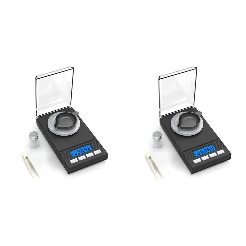 A84X-2X 50G/0.001G Milligram Scale,Milligram Precision Scale,MG, Pocket Scale,Laboratory Scale With LCD Display,Letter Scale
