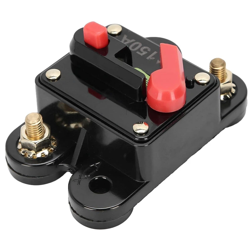 Circuit Breaker With Manual Reset Fit For Marine Trolling Motors Boat ATV Manual Power 12V-26VDC(150A)