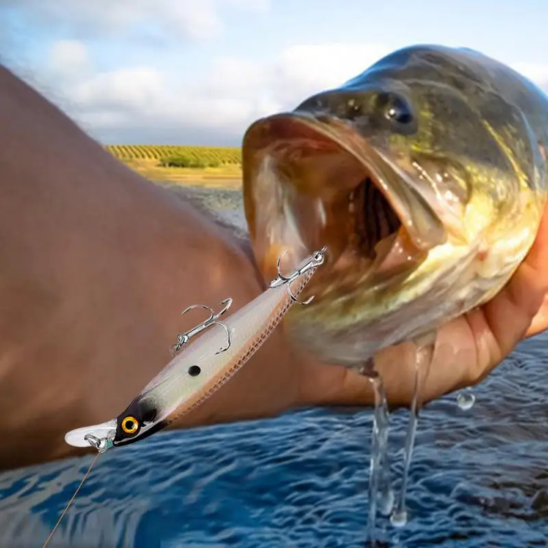 

Bass Fishing Lure Realistic Saltwater Fishing Lures Rustproof Pre-Rigged Jig Heads 3D Gills And Eyes Swimbaits For Men Father's