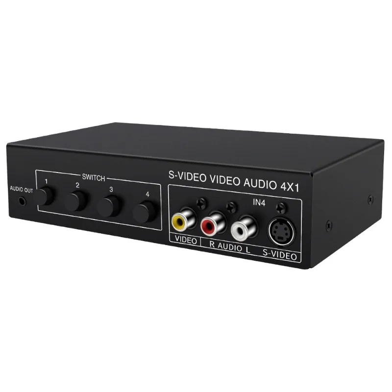 VSSW41 S Terminal Switcher S Terminal + Audio & Video Switcher, Four in One Out 4 in One Out