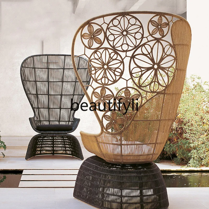 Garden Creative Sofa Outdoor Balcony Rainproof Leisure Rattan Chair Outdoor Furniture