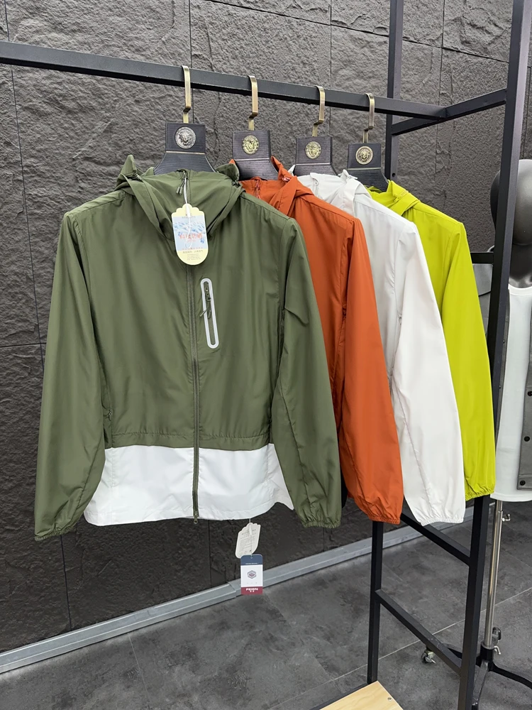 

Svip Men's Summer Outdoor Lightweight Breathable UPF50 Cool Feeling Sun Protection Hatl Clothing Faionable Sunscreen Wear