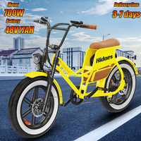 Hidoes HD-C8 Electric Bicycle 700W Motor 48V17AH Lithium Battery Adult City Road Ebike 20*4\