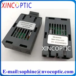 2Pcs 1x9 155M 2KM MM Industrial Type Fiber Module,155Mbps 1*9 SC Duplex 1310nm Multimode 3.3v Transceiver