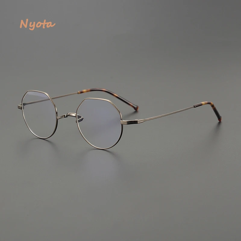 

New YSXY-003 Pure Titanium Irregular Oval Glasses Frame Men Retro Optical Eyeglasses Myopia Reading Women Personalized Eyewear