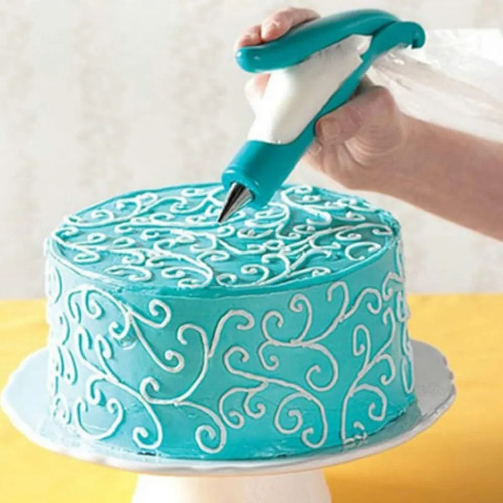 Pastry Icing Pen Cake Tools Reusable Piping Bag with Nozzle Tips Fondant Cake Cream Syringe Baking Utensils DIY Accessories