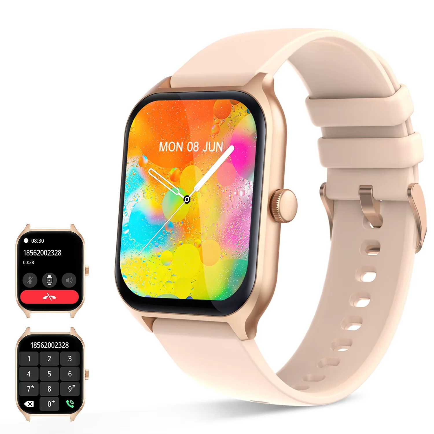 Voice Calling Smartwatch Health Monitoring 100+ Sports Modes IP67 Waterproof Smart Notifications Voice Assistant For Women Men