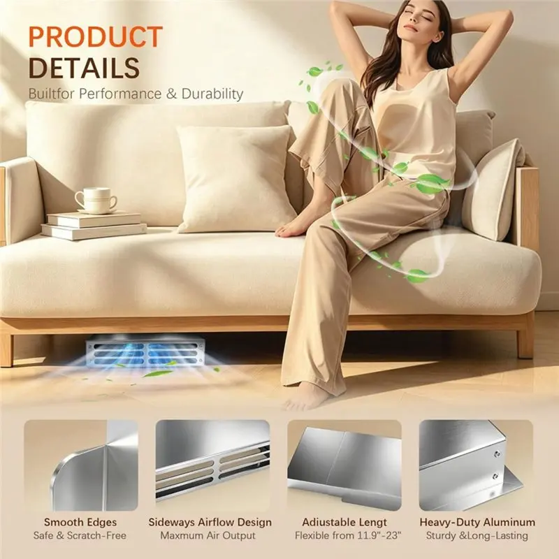 [hot-a34r】-extension-de-grille-d'aeration-laterale-pour-sous-les-meubles-pour-sous-le-lit