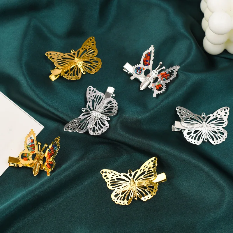 1PC Stainless Steel Moving butterfly Cute Hairpins Children Sweet Headwear Girls Clips Woman Barrettes Hairgrip Hair Accessories