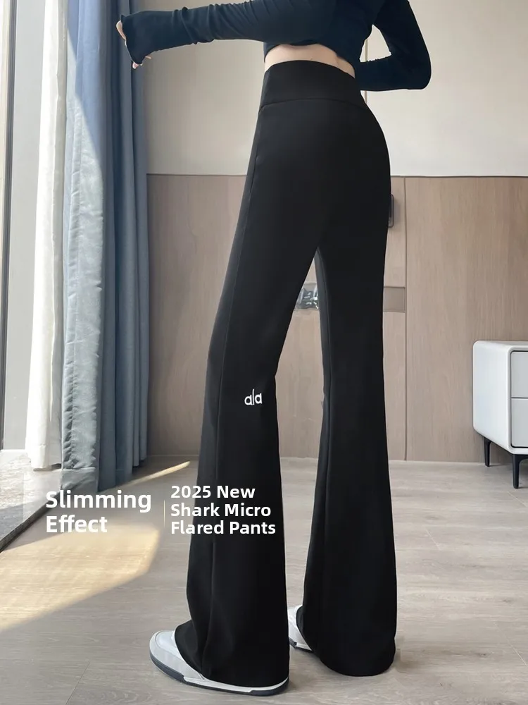 Hohe Taille Yoga Hosen frauen Frühling Herbst 2025, Neue Hochhackige Enge Elastische Abnehmen Fitn Ausgestelltes Hosen Casual Sle