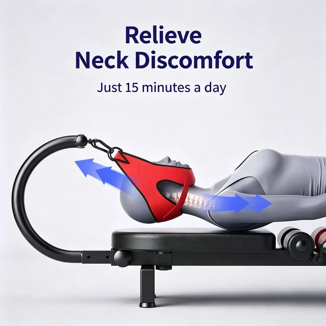 Household Spine Decompression Traction Bed Cervical Lumbar Stretcher Back Relax Inversion Machine Fitness Relief Tool