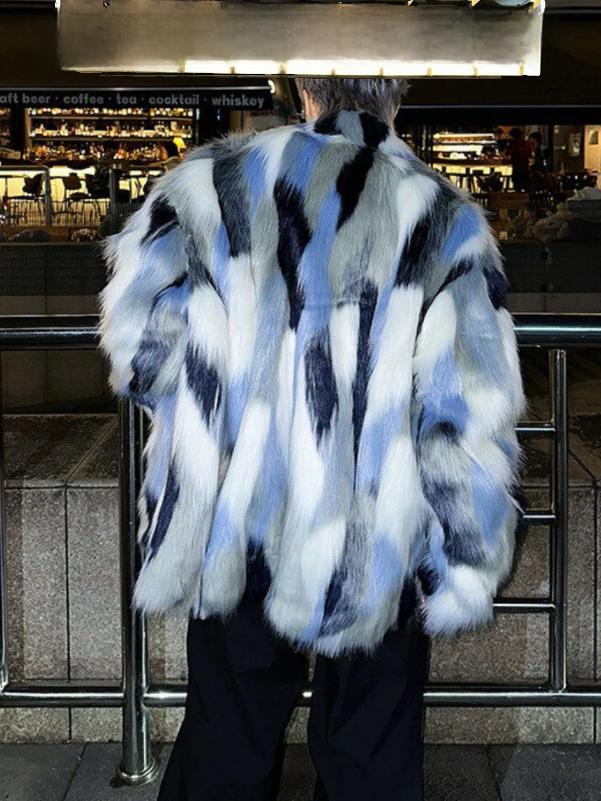 

Зимнее мужское меховое пальто Thiened adient цвета, экологически чистое пальто Plu Jaet, теплое повседневное длинное пальто на молнии