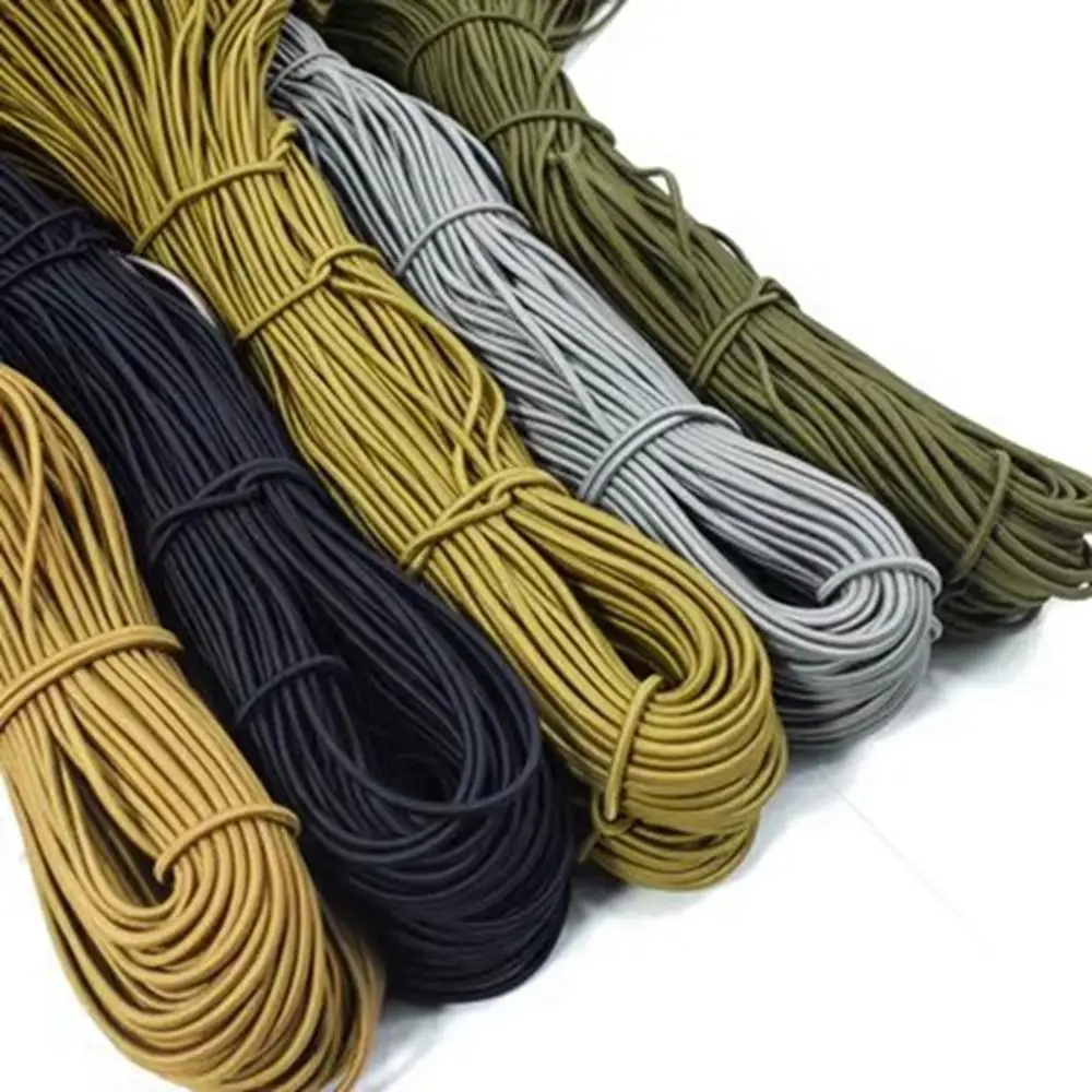 High-Quality 3mm/4mm Strong Elastic Rope 4 Colors 4 Meters Length Elastic Rope Rubber Band Sewing Garment Craft Outdoor Tool