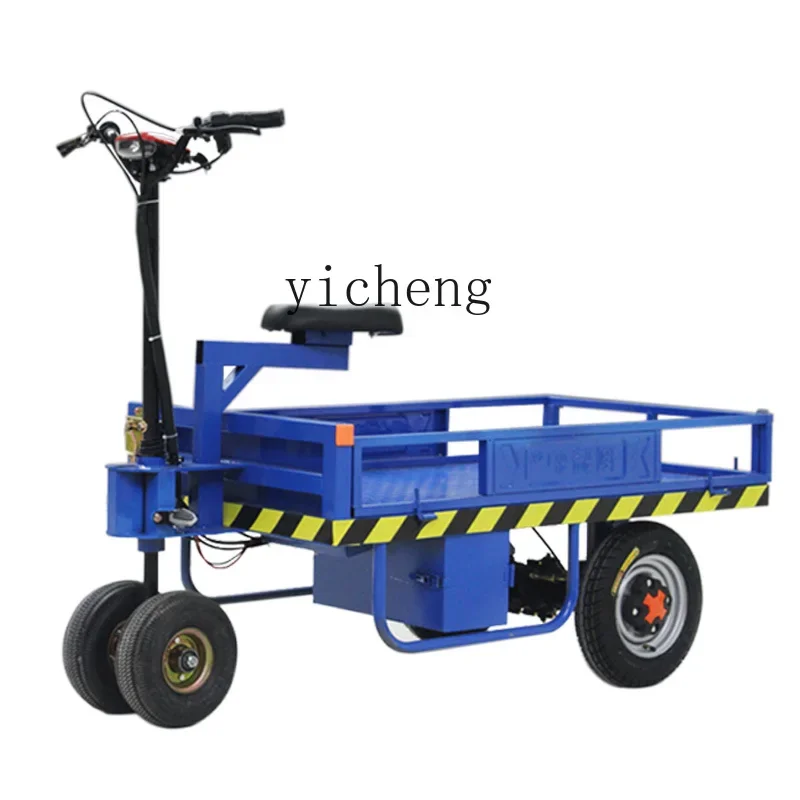 XL electric flatbed truck, trolley, stall, upside down donkey, household trolley into the elevator