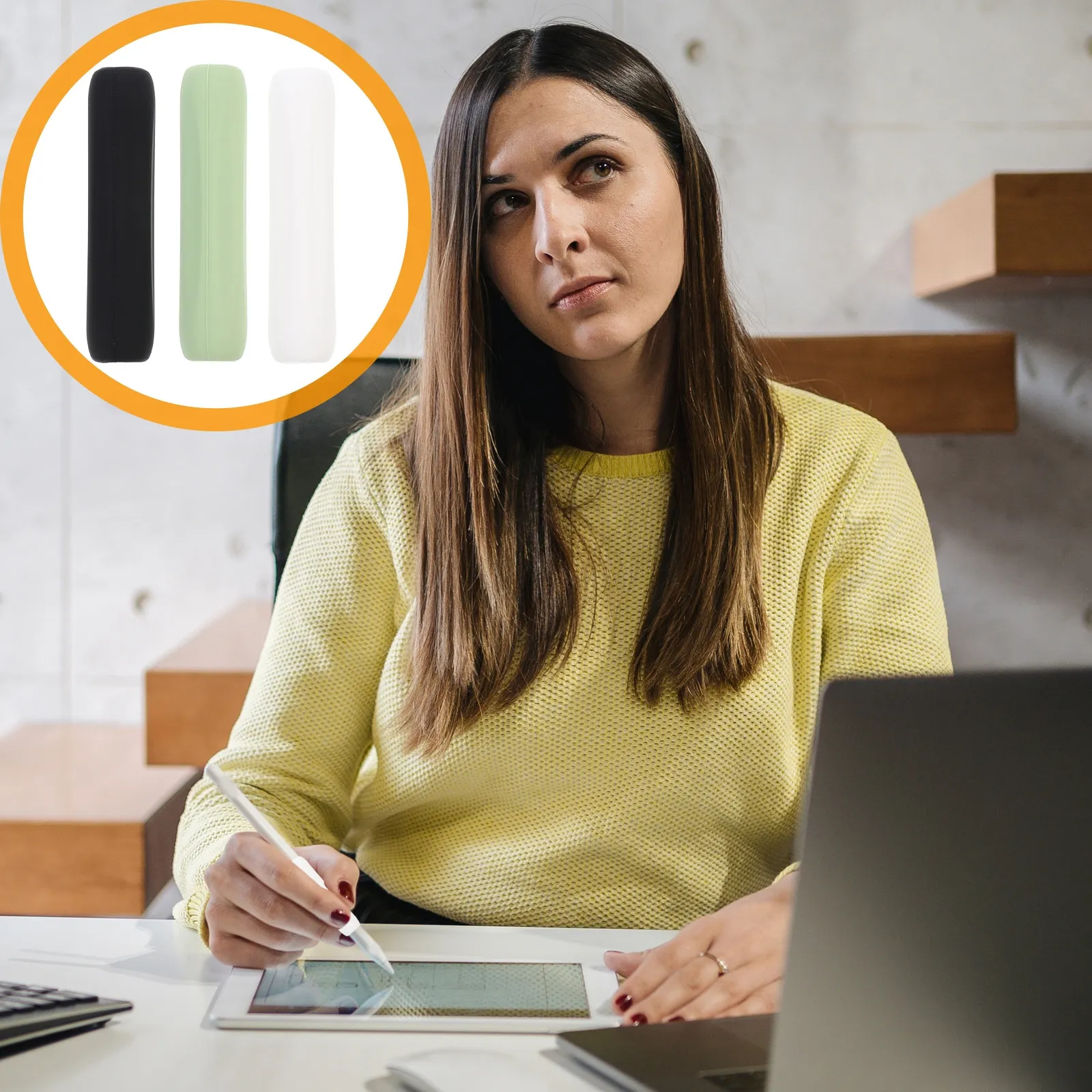 

3Pcs Silicone Protective Grip Holder Sleeve Anti-Slip Compatible Pencil 1St Generation Stationery Accessory