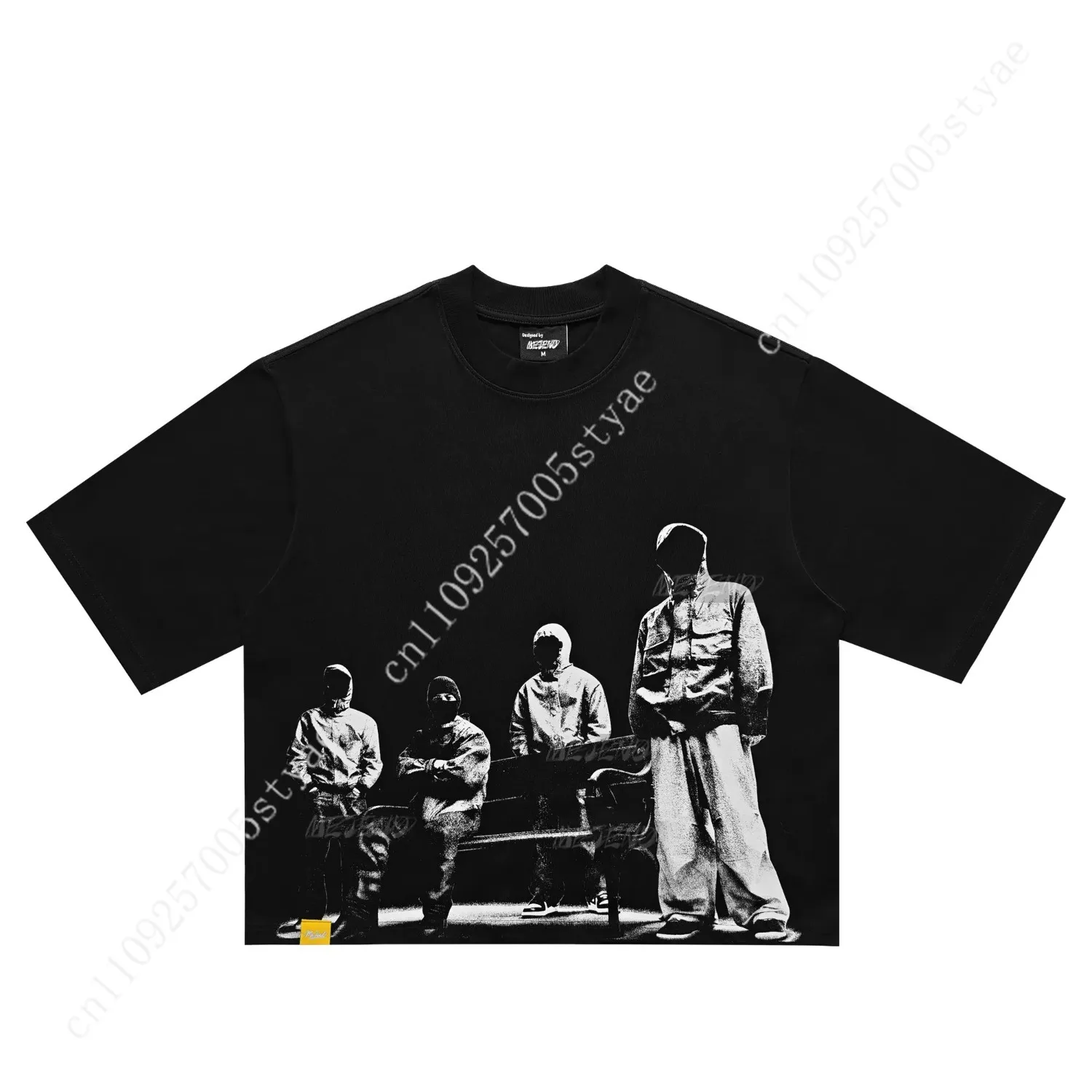 

12oz Max Heavyweight Cropped Tee, 100% Cotton, Casual Crewneck Tshirt, Mens Graphic Tees, MeJend Boxy tee, Thick Fabric tshirt