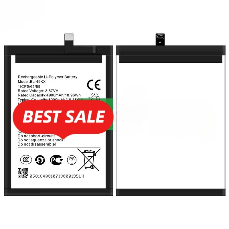 BL-49KX for Tecno Infinix Note 11/12/12 G96/12 2023/12 5G/12 Pro 5G/X663/X670/X676C/X671 Phone Battery Replacement Bateria