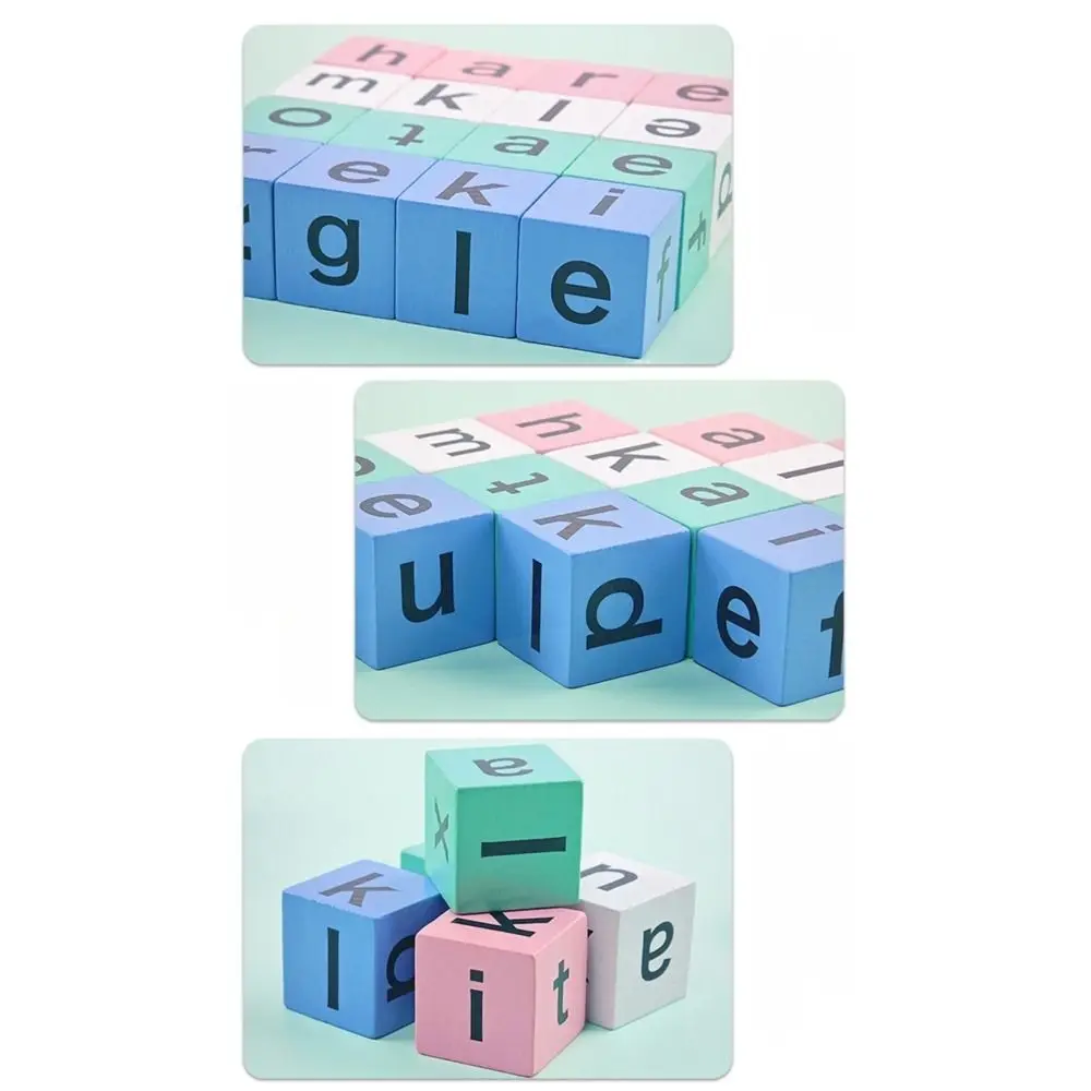 

Puzzle To Teach English Letters Wooden Spell Word Toy Wooden Teaching Aids Montessori Toys for Children Letters Block