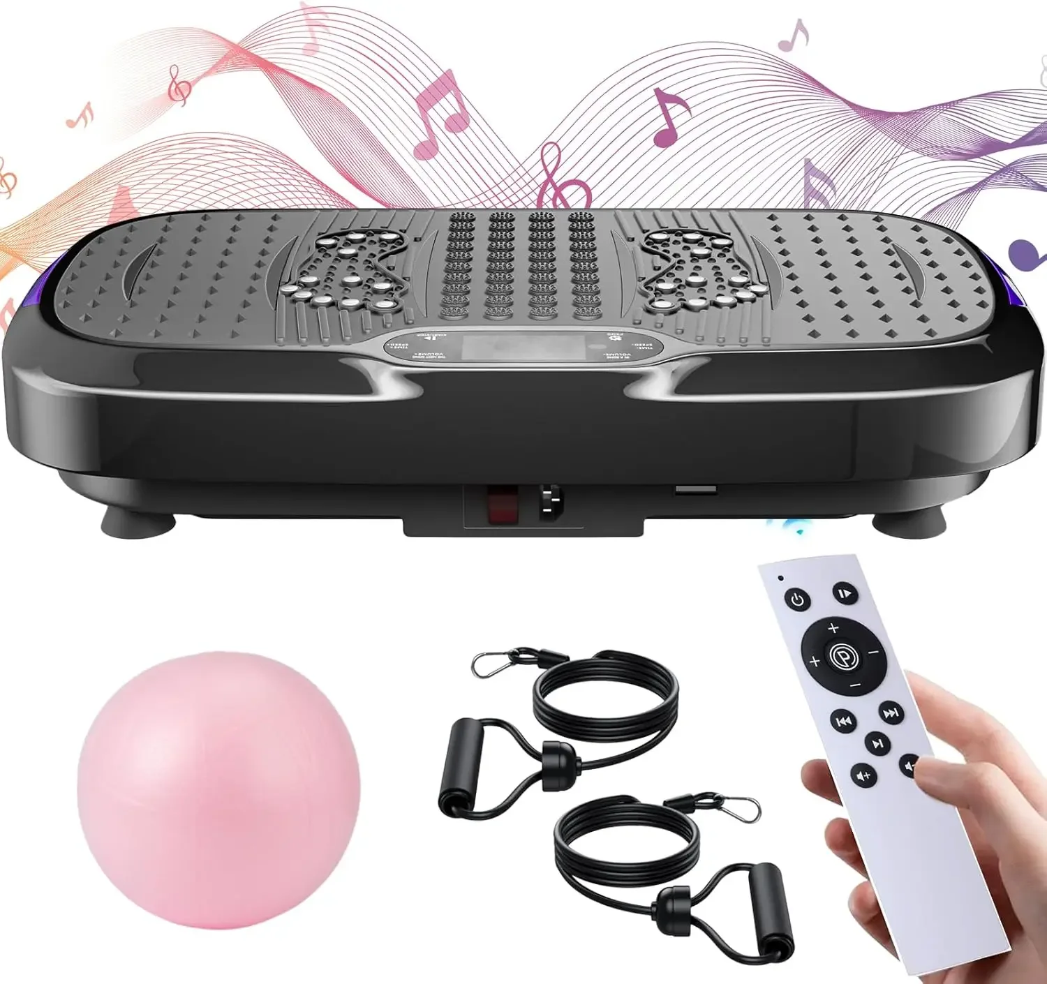 Plaat, trilplaat voor lymfedrainage, hele lichaamstraining Trilplatformmachine voor gewichtsverlies, thuisgymnastiek Fitness E