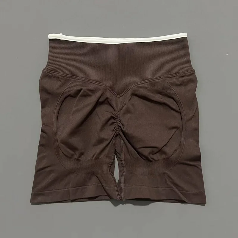 HISTELLO Ignite Sculpt Scrunch Shorts für Damen, Nahtlose Niedriggeschnittene Scrunch-Shorts mit Po-Lifting-Effekt, Sexy Gym Yoga Fitness Workout Biker-Shorts – Detail 18