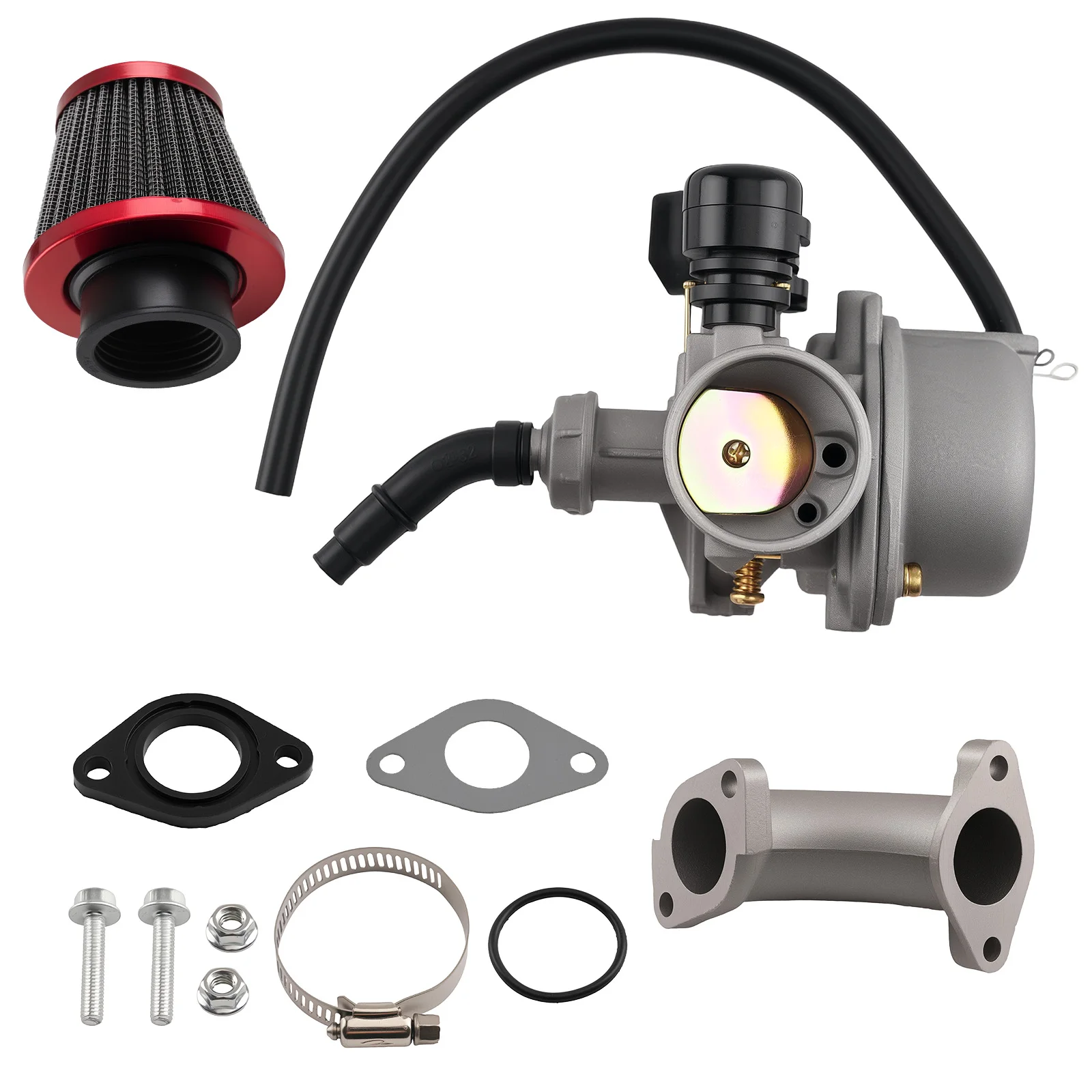 Complete Carb Assembly for 110cc 125cc ATV Go Kart TaoTao Roketa 4 Stroke
