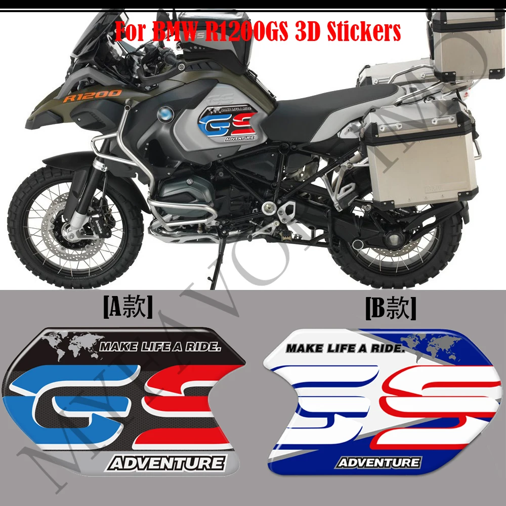 Per BMW R1200GS R1200 GS R 1200 Moto Tank Pad adesivi 3D decalcomanie corpo Gas olio combustibile Protector ADV Adventure GSA Moto