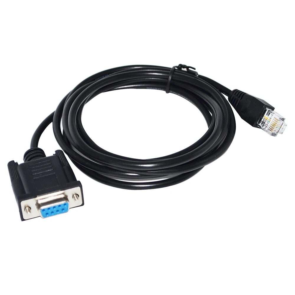 

refer toDB9 hole to RJ45 Weilentong touch screen and Mitsubishi frequency converter PU interface RS422 RS485 communication cable