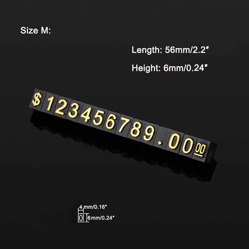 Горячая продажа TTKK, 40 комплектов, квадратный регулируемый ценник для отображения цен, подставка с номером, буквой, долларовый ценник, комплект