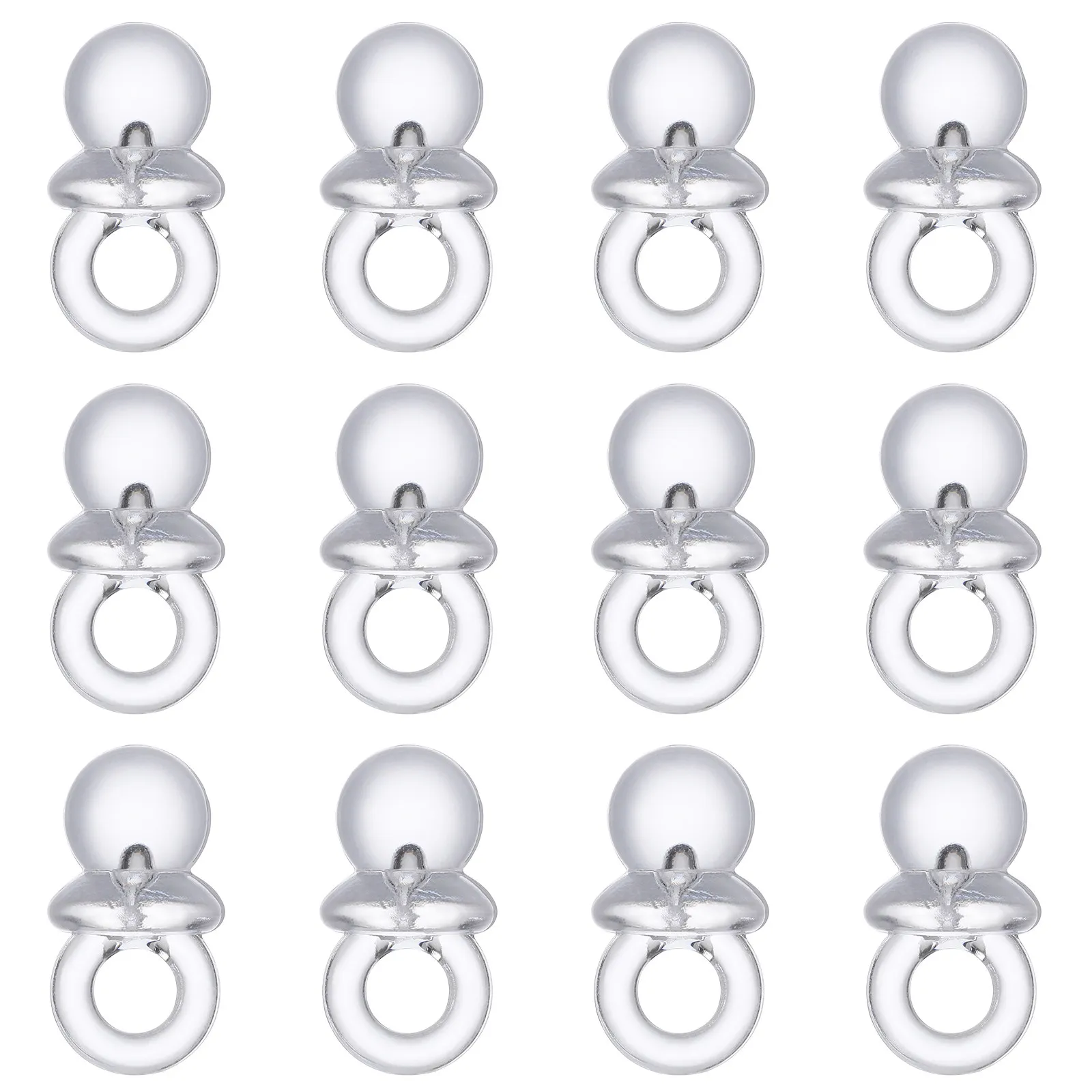 

50pcs DIY Beaded Accessories Acrylic Pacifiers Baby Shower Gifts Newborn Supplies Jewelry Tools Transparent Safe Durable