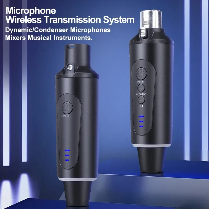 

Wireless Microphone System Wireless Transmitter Receiver Mic Converter Adapter Automatic Microphone For Condenser