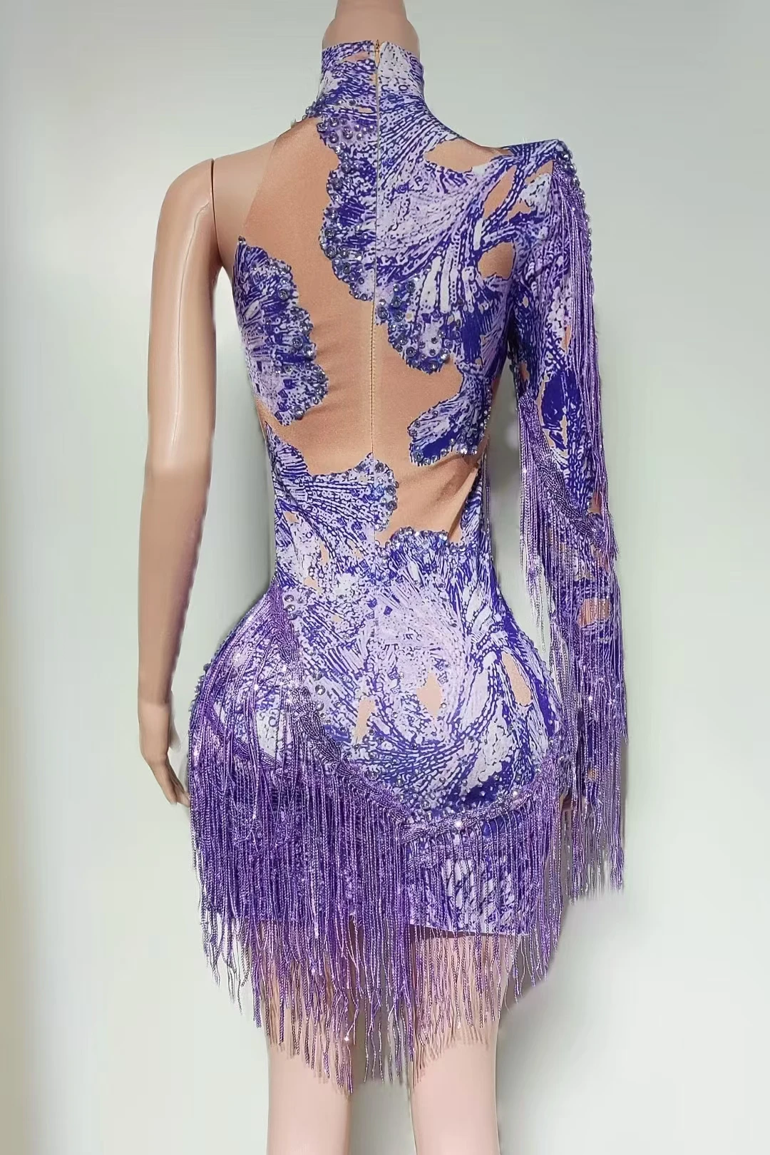 Body à manches simples pour femmes, strass scintillants, paillettes, chanteur, danseuse, vêtements de scène, Costume de danse, tenue de discothèque A732