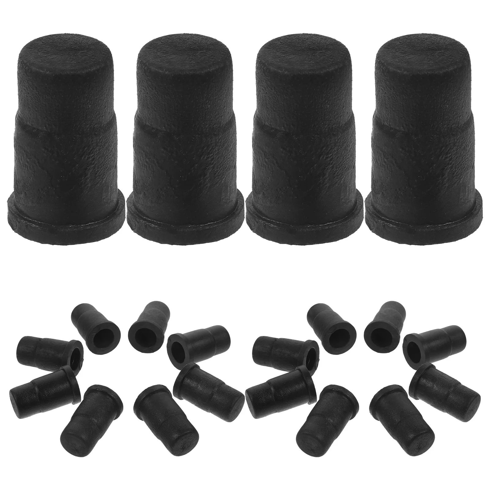 Caster Rod Rubber Cap Socket Insert for Home Furniture Wheel Mounting Stem Inserts Sleeves