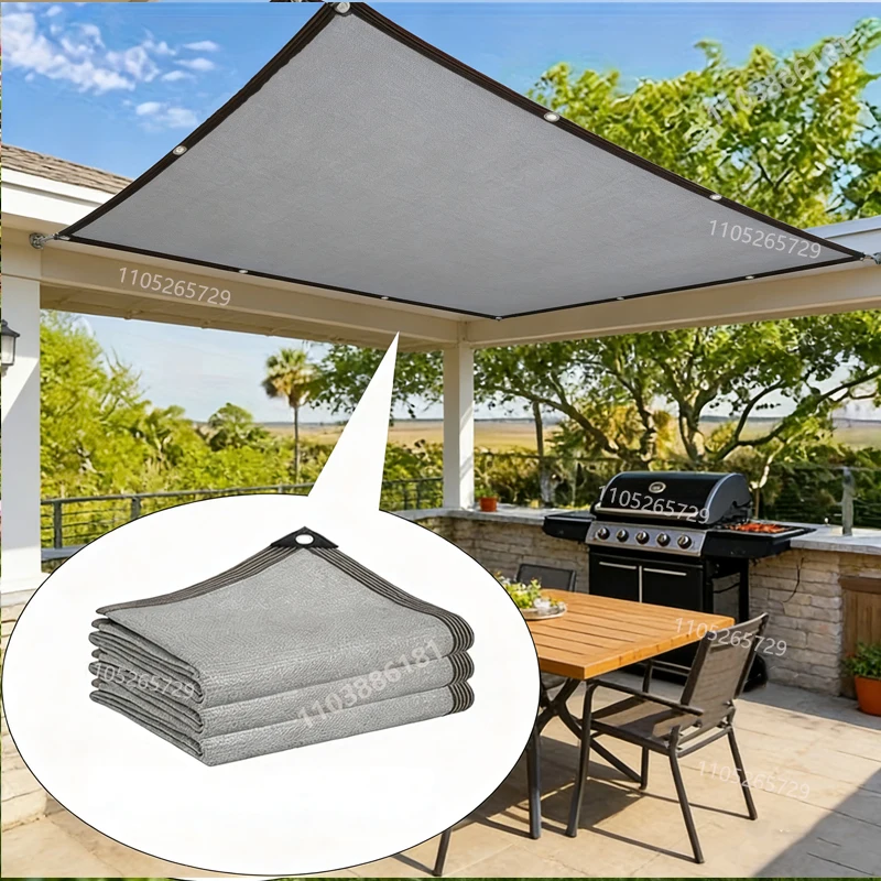 Mehrfarbiges Sonnenschutznetz, Gartenpflanzen, Pavillons und Türme, UV-Schutz, Outdoor-Sonnenschutz, Schwimmbad, Sonnenschutz 75-80%